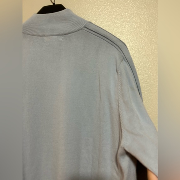 Calvin Klein half Zip Light Blue pullover sweater- size xl - Picture 5 of 8